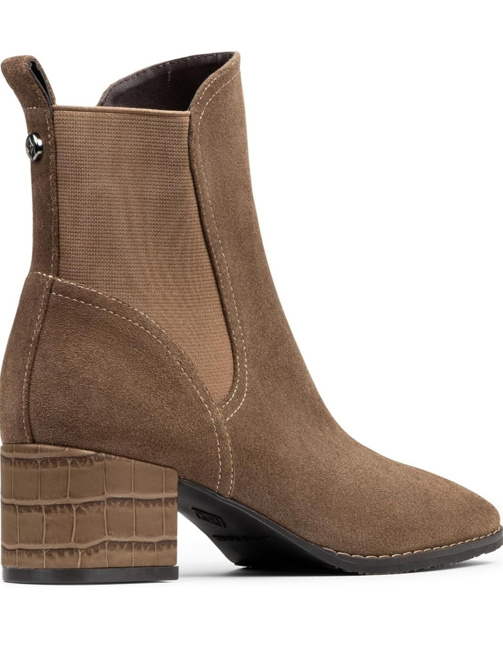 Donald Pliner Kizmet Suede Ankle Booties Dark Taupe Size 7 NWOB